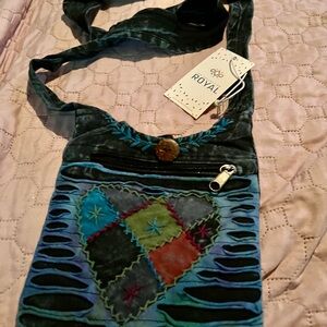 Multicolor Patchwor crossbody Bag